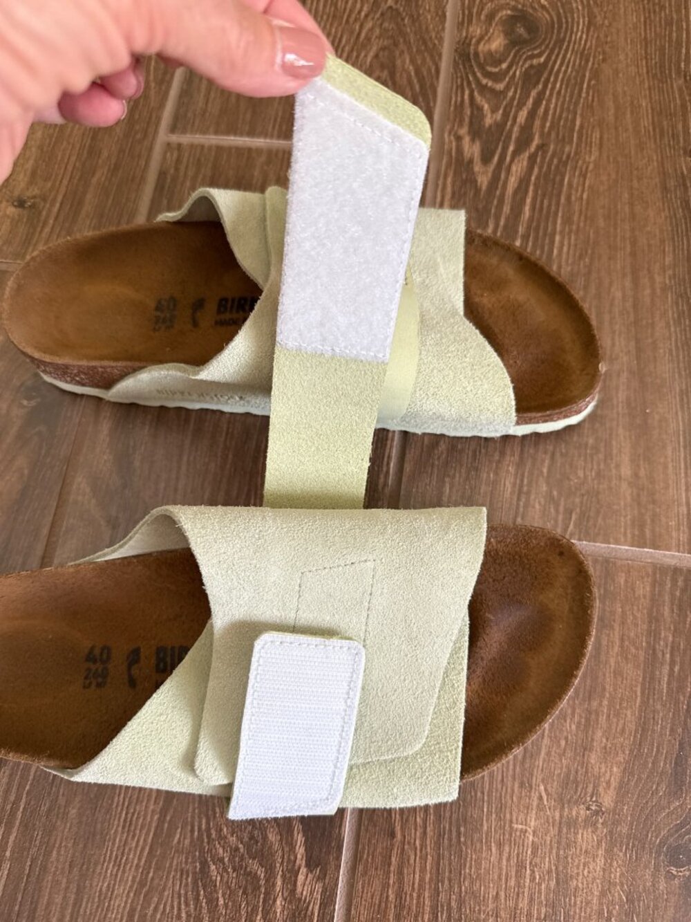 Birkenstock sz 40 Kyoto Faded Lime Suede Excellent condition - Picture 6 of 7